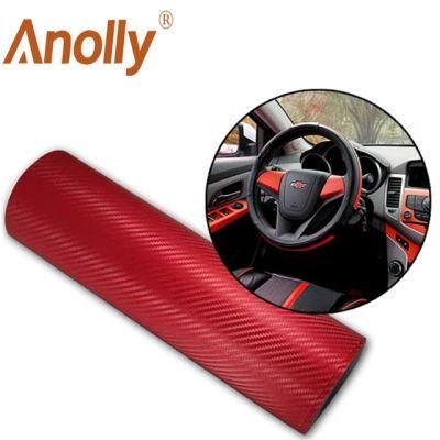 3D Carbon Fiber Decoration Film Car Wrap Vinyl Vehicle Color Changing Foil