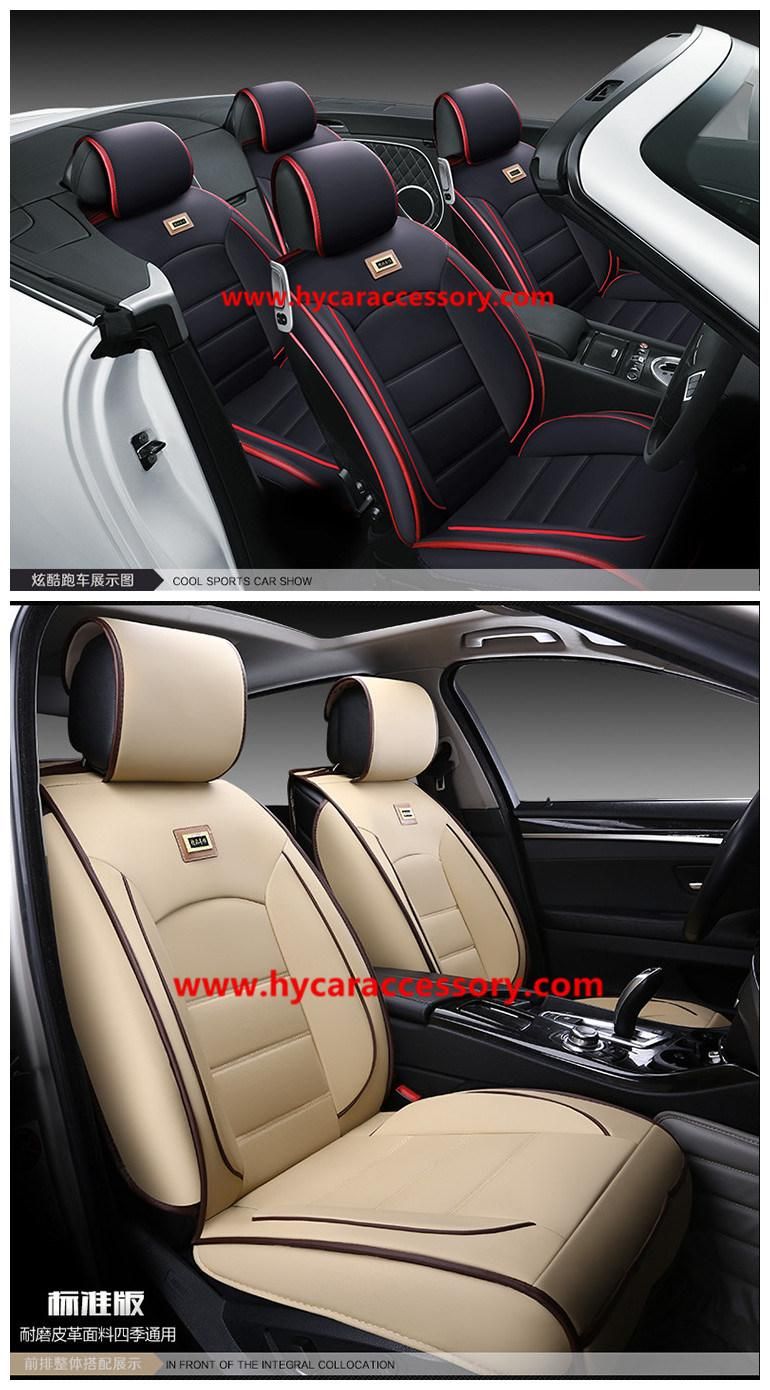 Factory Supply PVC/PU Leather Universal Black Car Seat Cushion for All 5 Seater Car Models