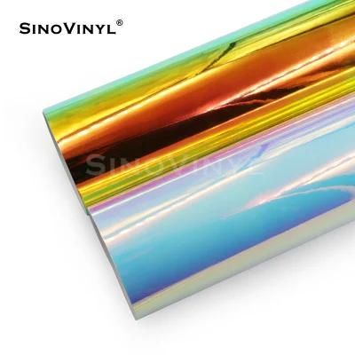 SINOVINYL Colorful Color Change Chrome Rainbow Holographic Auto Vehicle Car Vinyl Wrap Sticker