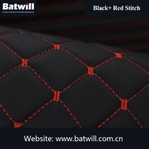 Stitching PU Leather with Foam for Car Seats, Clothes, Sofa