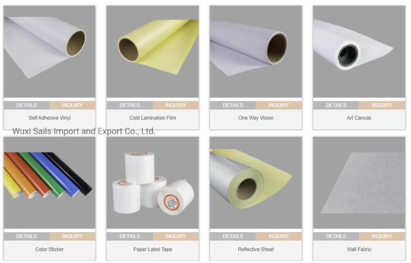 Eco Solvent/UV Glossy/Matte Printable PVC Self Adhesive Vinyl for Sticker