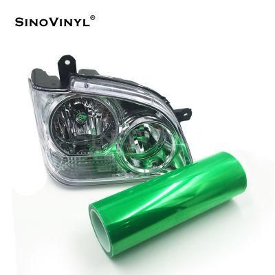 SINOVINYL Factory Price Self Adhesive Air Bubble Super Stretchable Removable Car Wrap Color Change Headlight Tint Film