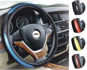 China Factory Welcome OEM White Crocodile Grain Steering Wheel Cover