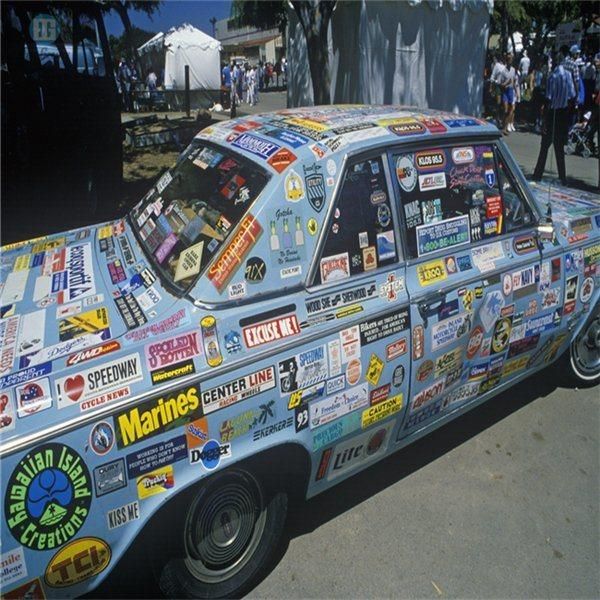 Blue Classic Styles Logo printing Car Body Sticker