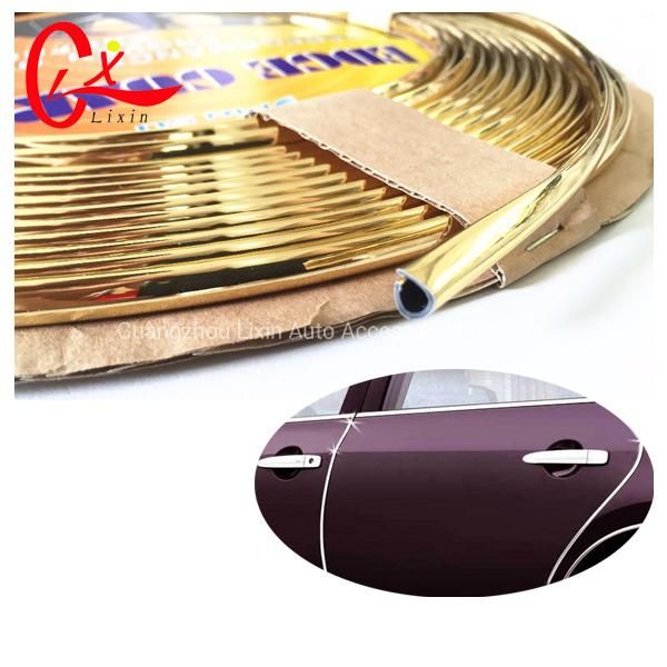 15m PVC Chrome Car Door Edge Guard Protection Strip
