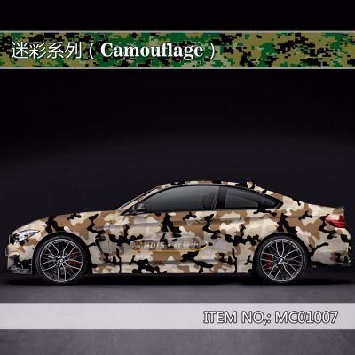 1.52*28m Camouflage Car Body Sticker Design Vinyl Sticker with Air Release