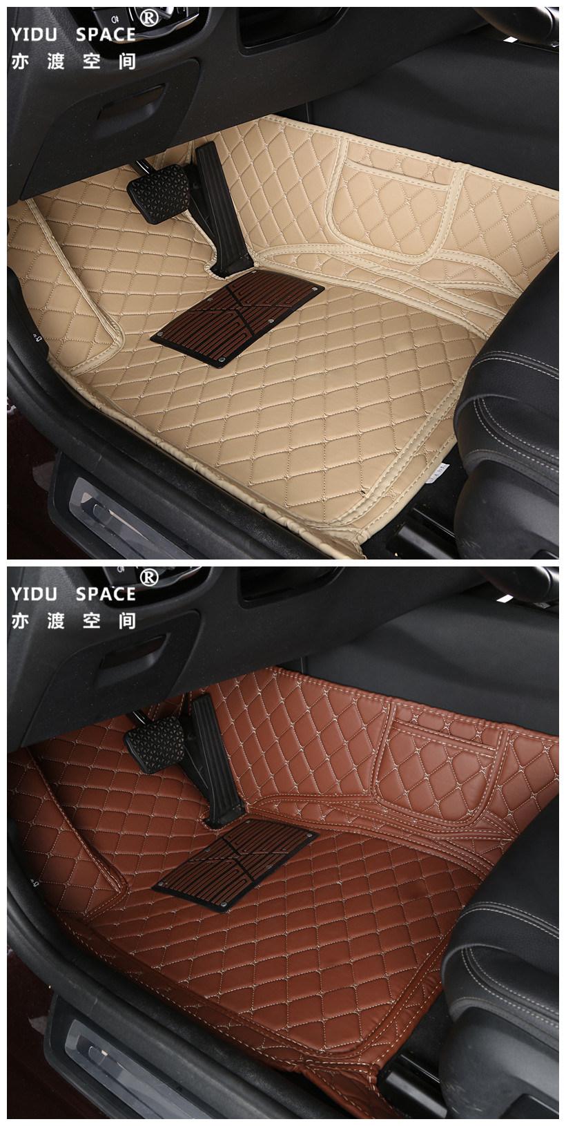 Wholesale Environment-Friendly Anti Slip PU Leather 5D Carpet Car Mat