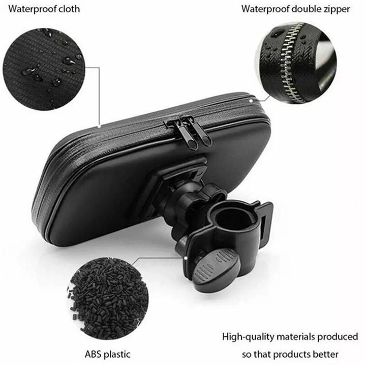 Three Sizes Anti-Shake Waterproof Bike Phone Mount Bicycle Cell Phone Holder Handlebar Bag