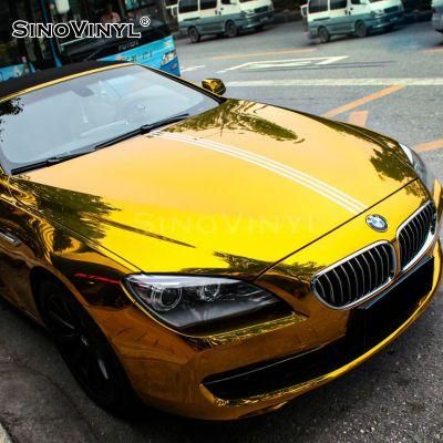 SINOVINYL Air Bubble Free Mirror Chrome Pink Vinyl Reflective Film Auto Body Color Change Vinyl