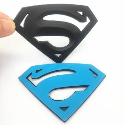 Superman Emblem for Chevrolet Silverado Chevy Camaro Emblem Fender Badge Decal Sticker Logo Car Accessories Car Parts Decoration ABS Plastic
