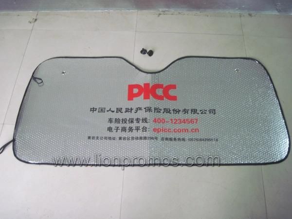 Bank Insurance Advertising Gifts Car Aluminum Alloy Sunshade 130*60cm