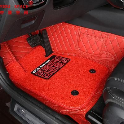 Customized Hand Sewing Leather Anti Slip 5D Car Floor Mats