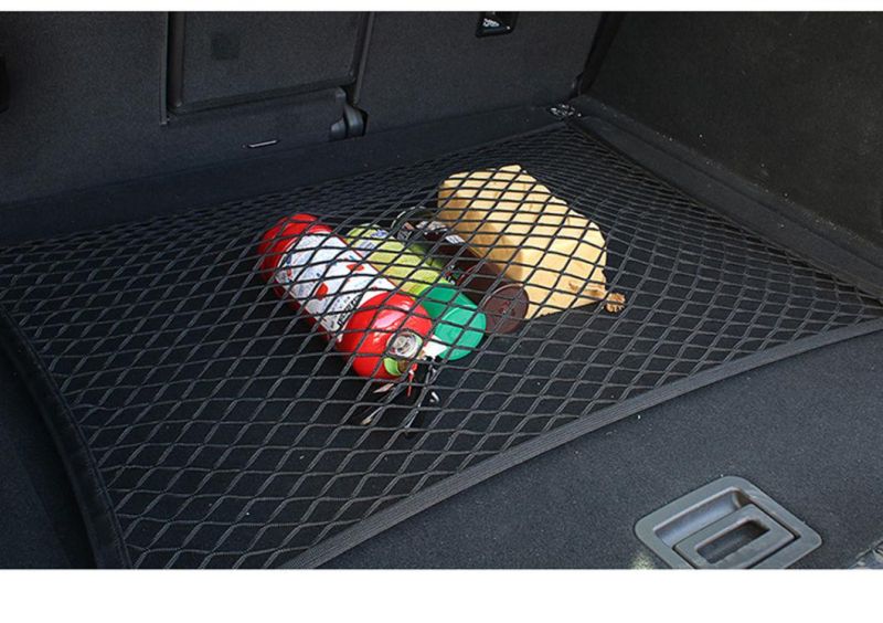 Trunk Cargo Net, Car Boot Storage Net, Universal Elastic Nylon Mesh Storage Organize. Car Trunk Cargo Net Mesh, Luggage Carrier Net Protector for Car Wbb12905