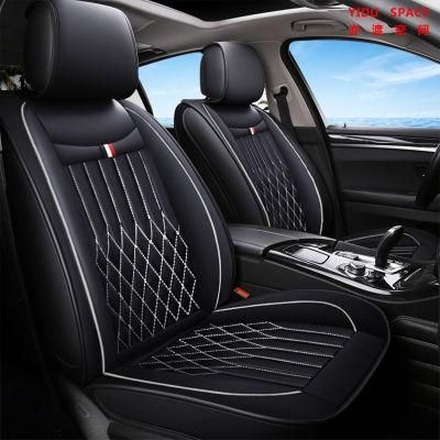Car Accessories Car Decoration Seat Cover Universal Cartoon Black Pure Leather Auto Car Seat Cushion