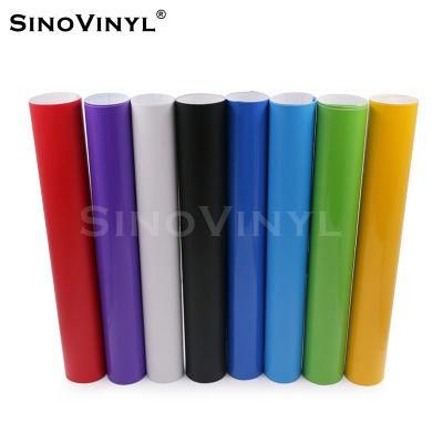 SINOVINYL Banner Graphic Self Adhesive Cutting PVC Film Glossy Sticker Roll Vinyl Sheet