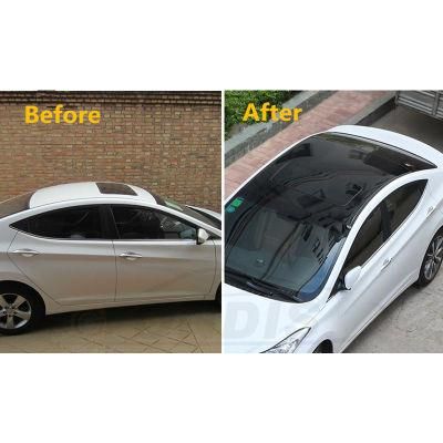 Car Roof Vinyl Protect Film Vehicle Power Sunroof Glass Simulation Decal Sticker Black