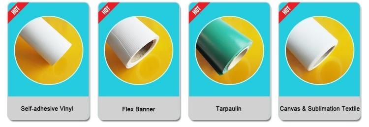 White Matt Eco Solvent Printable Self Adhesive Vinyl 100mic White PVC Sticker