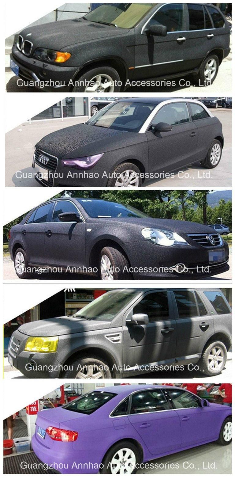 Car Accessories 1.52*28m PVC Self Adhesive Car Color Changing Film Wrap Orange Glitter Vinyl Sticker