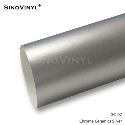 SINOVINYL Premium Air Bubble Free Matte Chrome Ceramics Auto Wrap Vinyl Car Decoration Vinyl