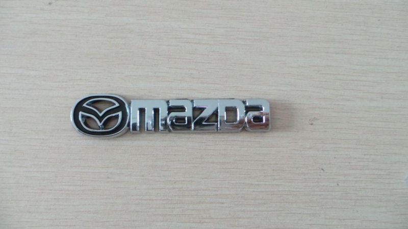 ABS Plastic Custom Silver Car Accessories Auto Letter Badge Emblem