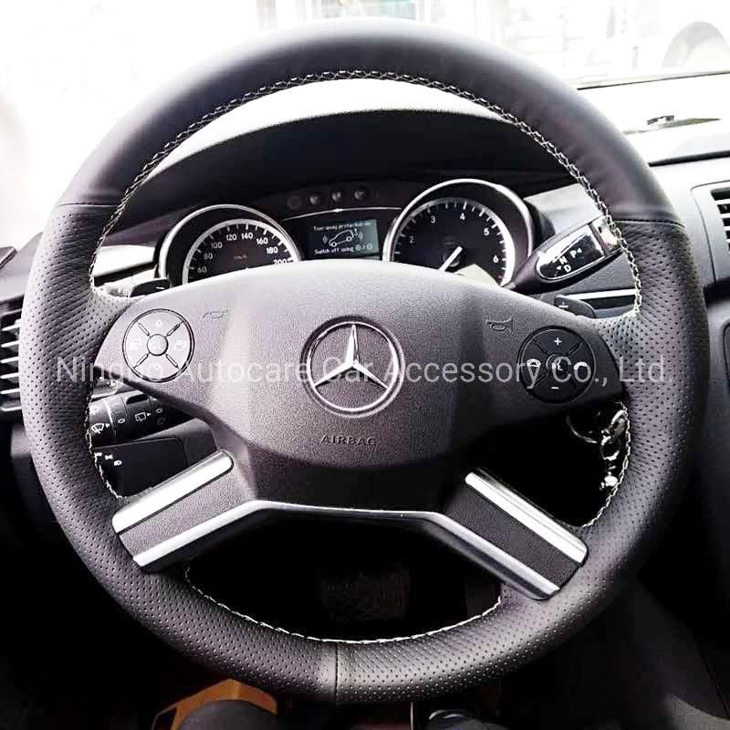 Hot Fashion Genuine Leather Sewing Car Steering Wheel Cover