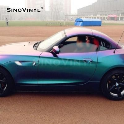 SINOVINYL Colorful Vinyl Car Decoration Popular PVC Stickers Chameleon Full Body Sticker Vinyl