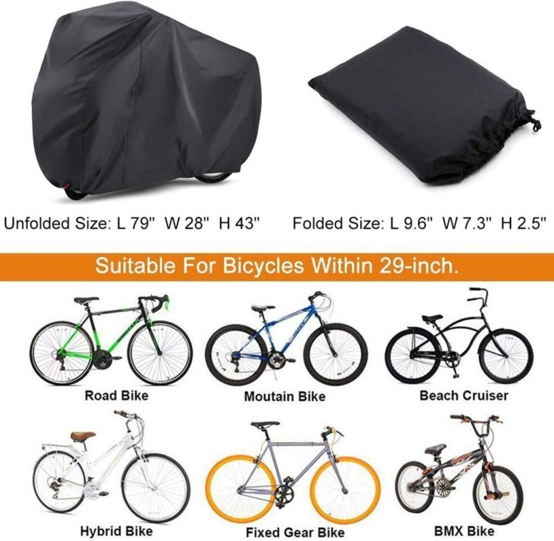 Secure Polyester Bicycle Cover - Waterproof Dustproof Sunproof - Long-Lasting