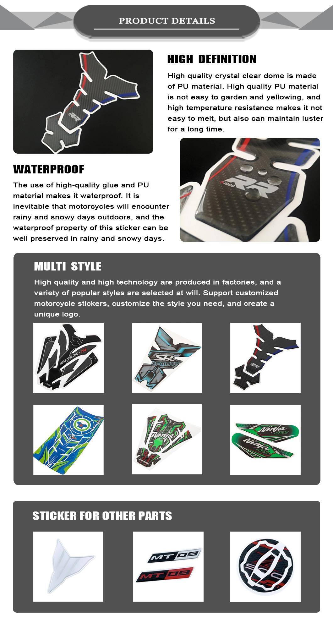 Custom Motorcycle Fuel Tank Side Non-Slip Stickers