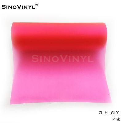 SINOVINYL HL-GL01 Factory Price Glitter Car Headlight Tint Pink Wraps Vinyl Shiny Tail Light Tint Protective Film For Lamp