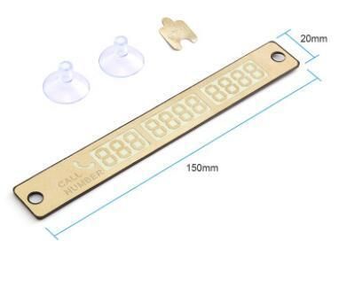 Car Luminous Parking Card Car Temporary Suction Cup Parking Card
