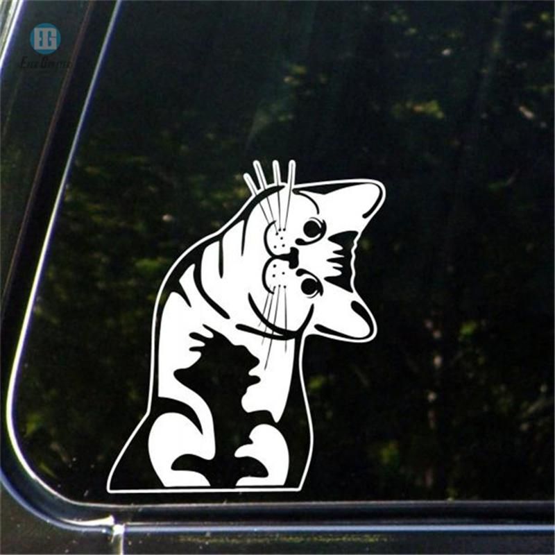 White PVC Jesus Fish Sticker Car Decals