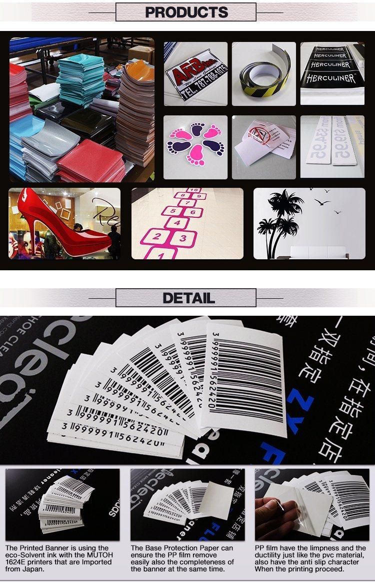 Tj-Crystal202 Waterproof High Quality White Sticker