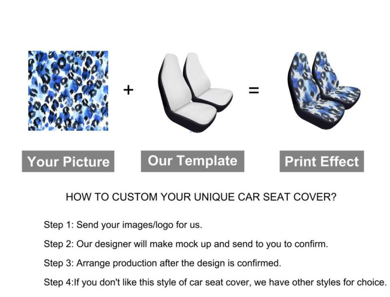 Skull Mushroom Car Seat Covers Polyester Waterproof Car Accessories Covers