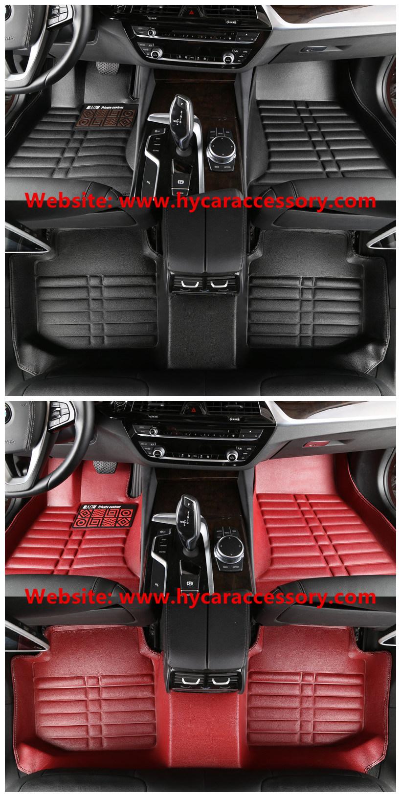 Wholesale Waterproof Wear Leather Brown 5D Anti Slip Auto Mat