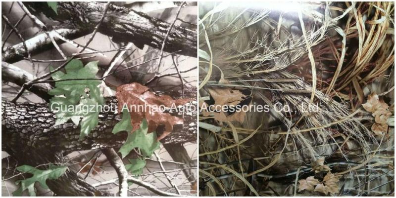 1.52*28m Tree Leaf Camouflage Vinyl Bomb Vinyl Sticker with Air Release