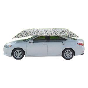 4.0X2.1m Semi-Automatic Car Sunshade Umbrella Shelter for Multiple Protection