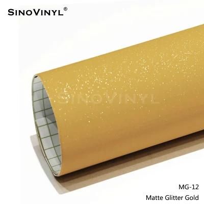 SINOVINYL Factory Price Matte Diamond Glitter Color Change Stickers Auto Decoration Car Wrap