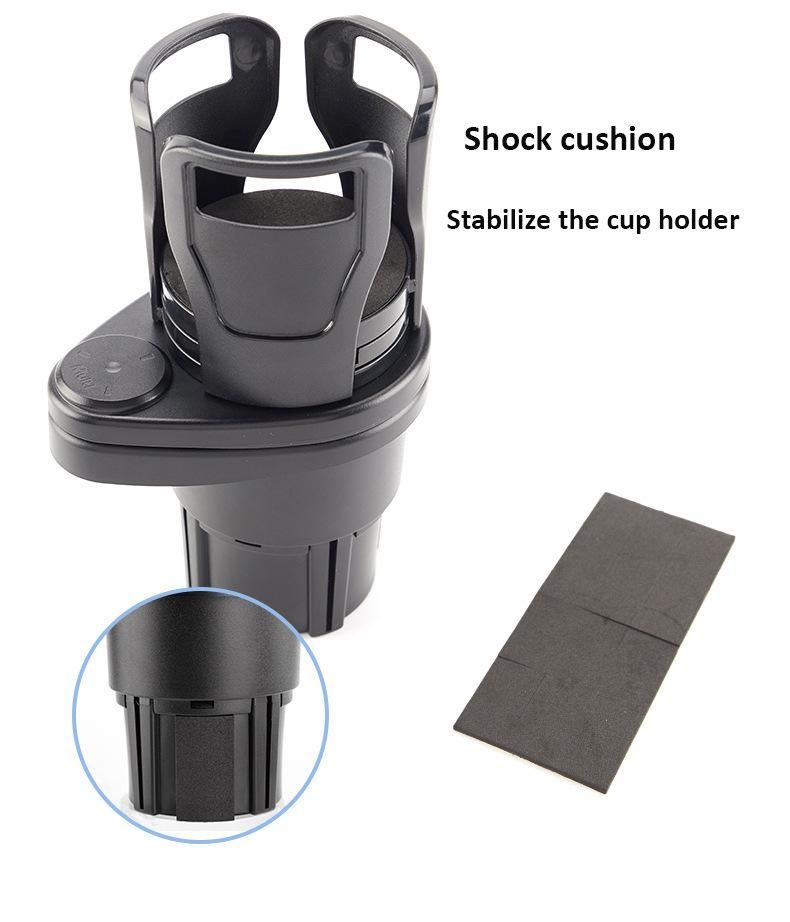 Car Dual Cup Holder Adjustable Cup Stand Sunglasses Phone Organizer Drinking Bottle Holder