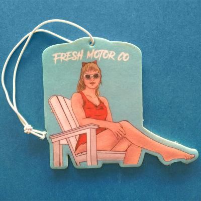 Custom Paper Car Air Freshener with Different Shapes and Scents
