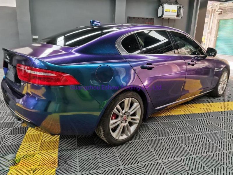 Diamond Purple Charm Blue Self Adhesive Vinyl Car Sticker Protective Film