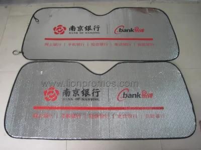 Bank Insurance Advertising Gifts Car Aluminum Alloy Sunshade 130*60cm
