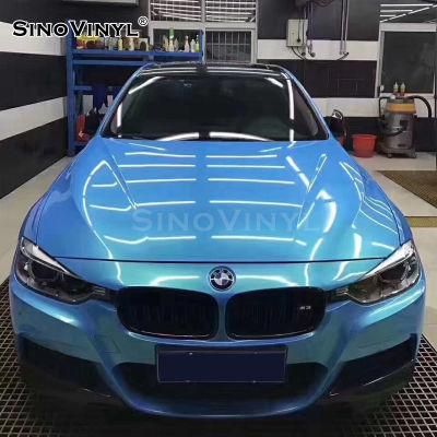 SINOVINYL Auto Protective Film Magic Gold Sky Blue Car Wrap Film