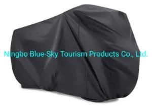 Bicycle Cover for Two Bikes, Mountain Road Bike Rain Cover with Lock Hole Outdoor Waterproof and Anti Dust Rain Sun UV Protection (Black)