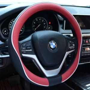 Black and Red 37-38cm Steering-Wheel Cover Automobiles Anti-Slip