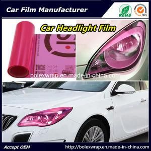 Self-Adhesive Pink Color Car Headlight Film Car Tint Vinyl Films 30cmx9m