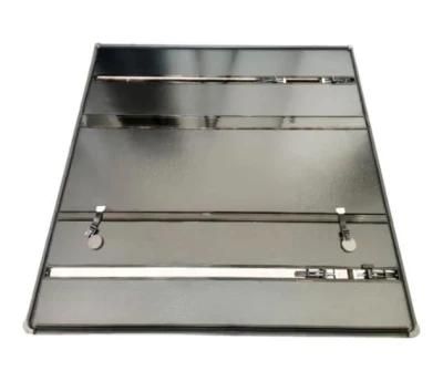 Auto Accessory Aluminum Hard Folding Tonneau Cover for Hilux Vigo Champ 2009 2012 Trunk Bed Cover