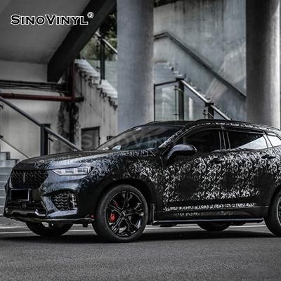 SINOVINYL 3D Ghost Carbon Fiber Vinyl Car Body Vinyl Wrap Sticker