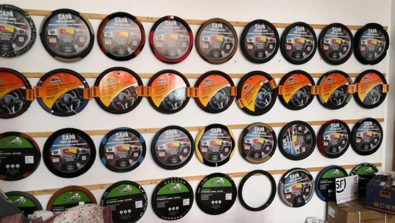 Black Red Steering Wheel Cover