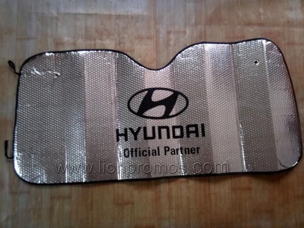 Bank Insurance Advertising Gifts Car Aluminum Alloy Sunshade 130*60cm