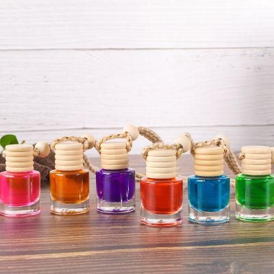 8ml Car Hanging Perfume Bottle Fragrance Air Freshener Empty Glass Bottle Aroma Essential Oil Pendants Diffuser